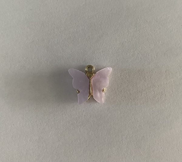 Gold Plated Large Lilac Butterfly Charm