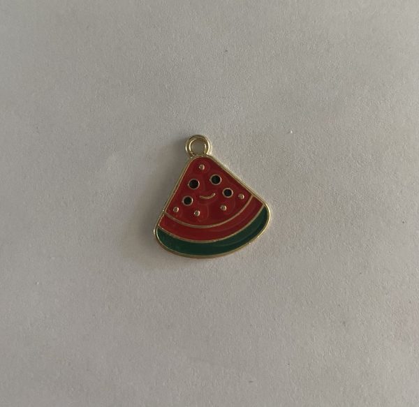 Gold Plated Large Watermelon Charm