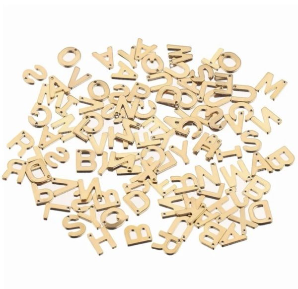 Gold Alphabet Charm