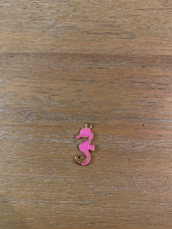 Pink Seahorse Charm