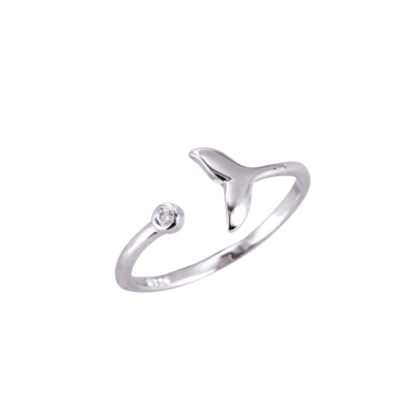 Adjustable Dolphin Tail Ring