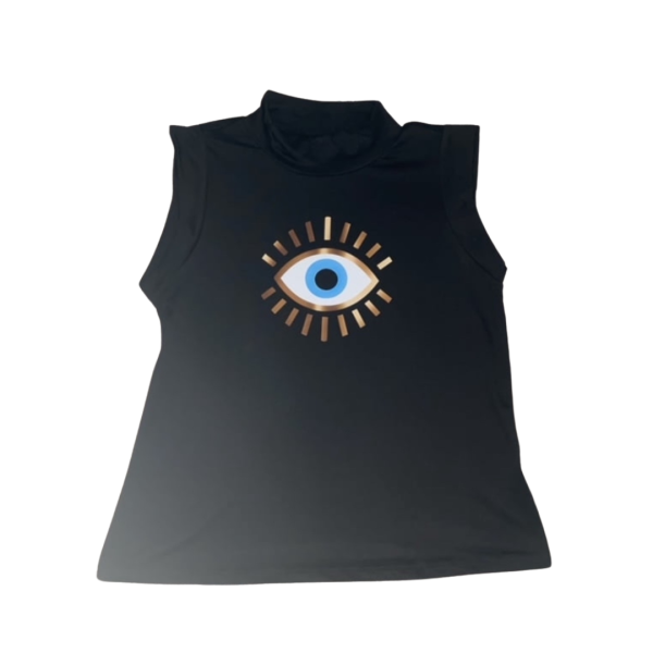 Evil Eye Standing Collar T-Shirt