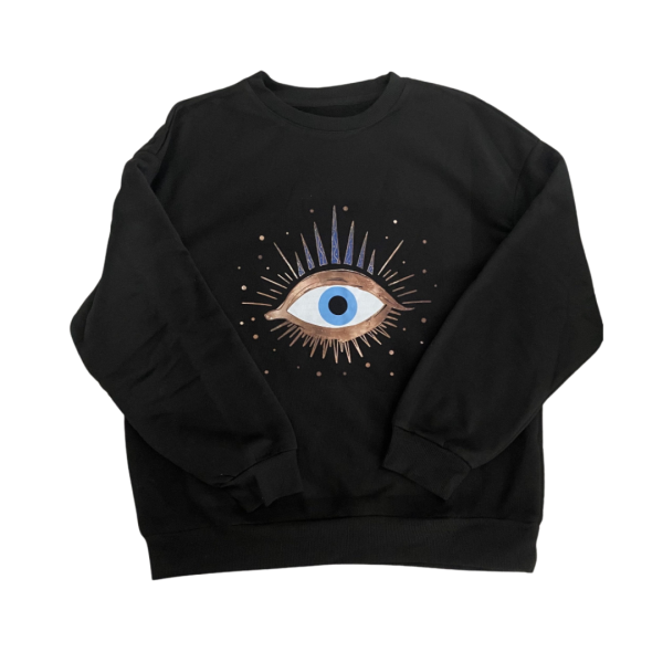 The Black Evil Eye Sweater