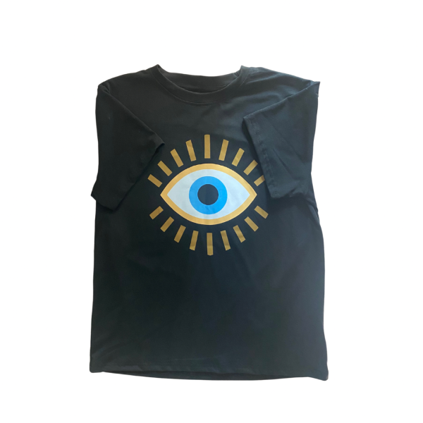 Black Large Eye Centerpiece T-Shirt