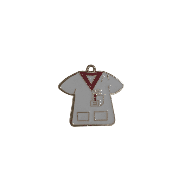 White Scrub Top Charm