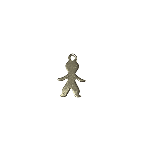 Silver Stainless Steel Boy Charm