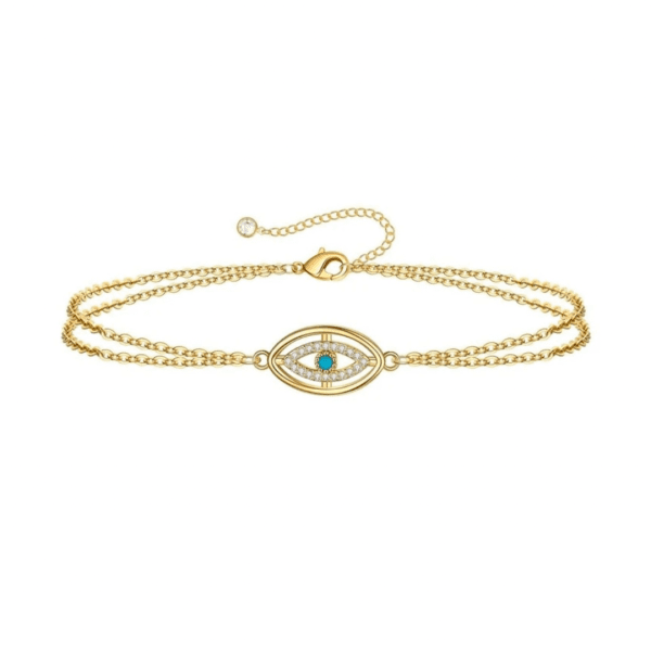 Evil Eye Double Band Bracelet