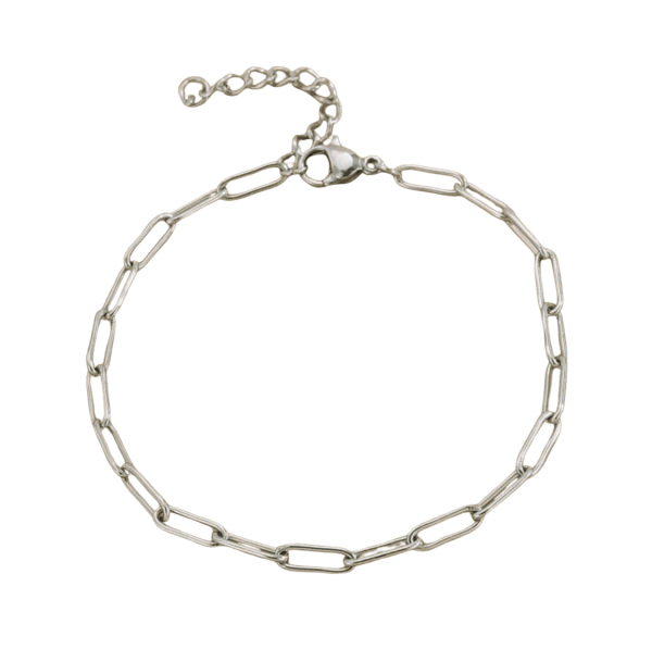 The Silver PaperClip Bracelet