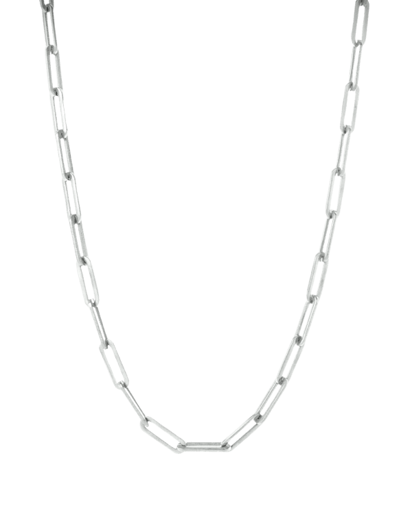 The Silver PaperClip Necklace