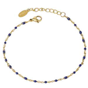 Beefab-Mediterranean Blue and Gold Bracelet