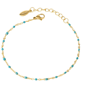 Beefab-Turquoise and Gold Bracelet