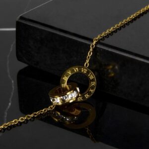 Timeless Union Tarnish-Proof Interlocking Ring Necklace