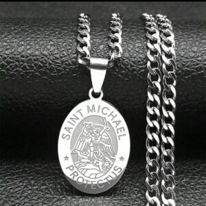 St Michael Medallion Necklace