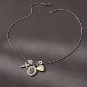 Devotion Cluster Tarnish-Proof Charm Necklace