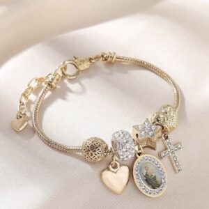 Saint Joseph Tarnish-Proof Devotional Charm Bracelet