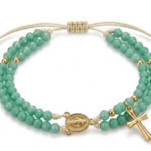 Eden Grace Tarnish-Free Adjustable Rosary Bracelet